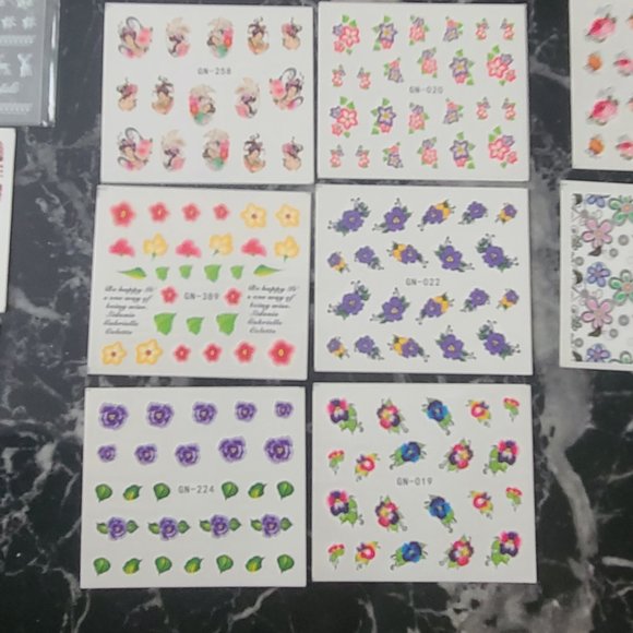 Nail Accessories Pkg. -Valentine's Day Decals Included - Picture 12 of 15